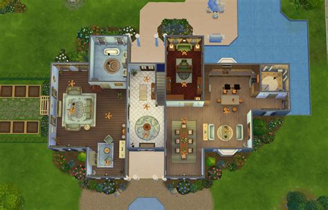 Blueprints The Sims 4 House Plans Drummond House Sims House Plans