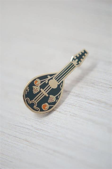 Mandolin Enamel Pin Perfect For Mandolin Players 063 X 138 In