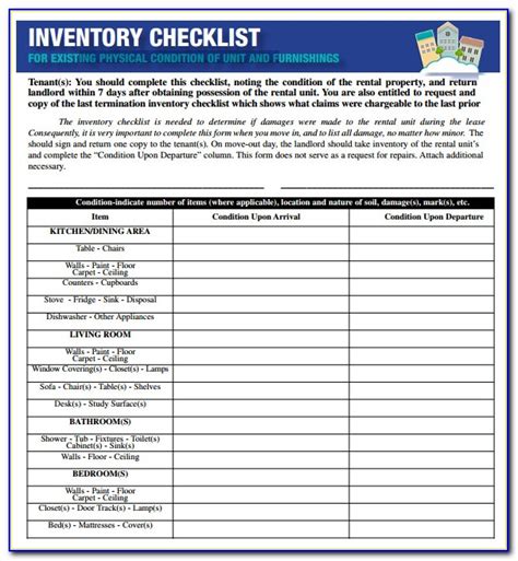 Example Of A Sds Inventory List