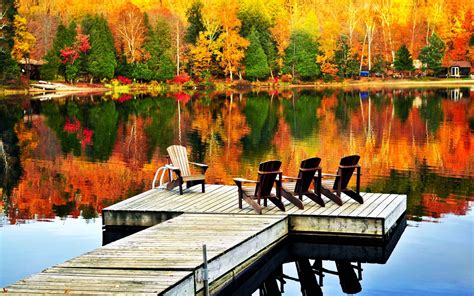 Autumn Lake Desktop Wallpaper Wallpapersafari
