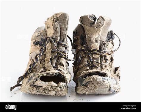 Worn Out Hiking Boots Stock Photo Alamy