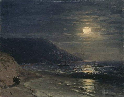 Ivan Konstantinovič Ajvazovskij Yalta The Mountains At Night