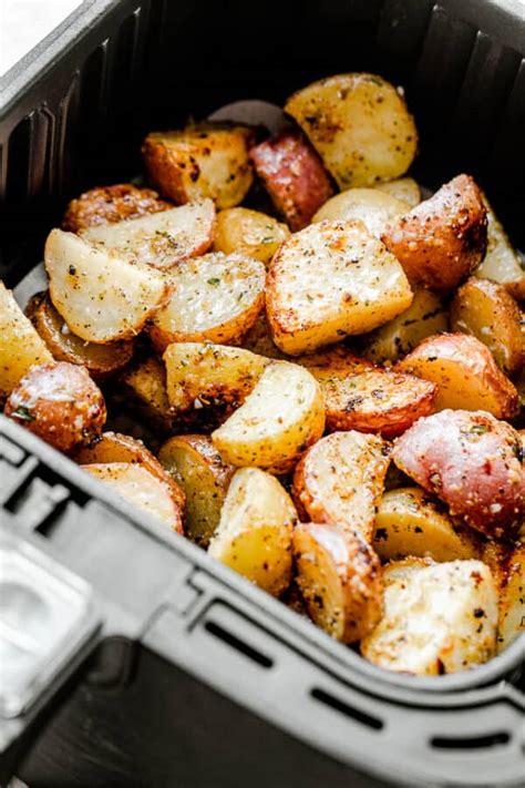 Crispy Air Fryer Potatoes with Herb Butter