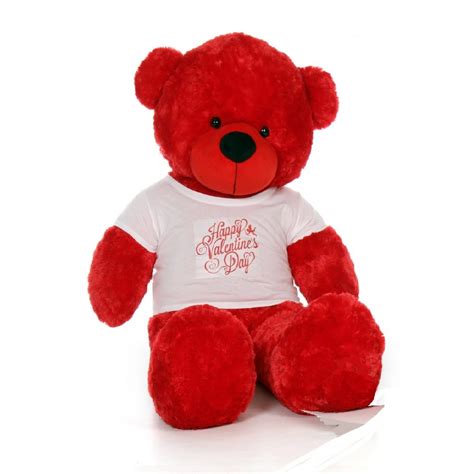 Valentines Teddy Bear With T Shirt Personalized Valentines Teddy Bear