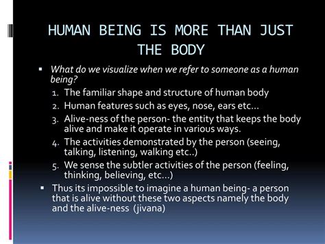The feedback mechanism in the human body is show. PPT - Harmony in the Human Being Understanding Human being as Coexistence of Self (I) & Body ...