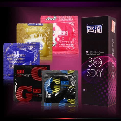 buy condom for men mingliu 30 pcs pack 5 types latex dots pleasure nautural rubber condoms male