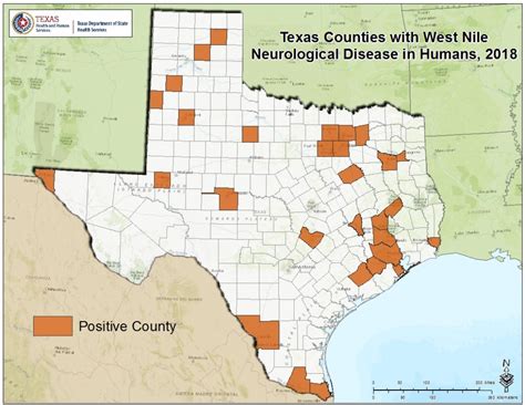 2018 Texas West Nile Virus Maps West Nile Virus Texas Zip Code Map