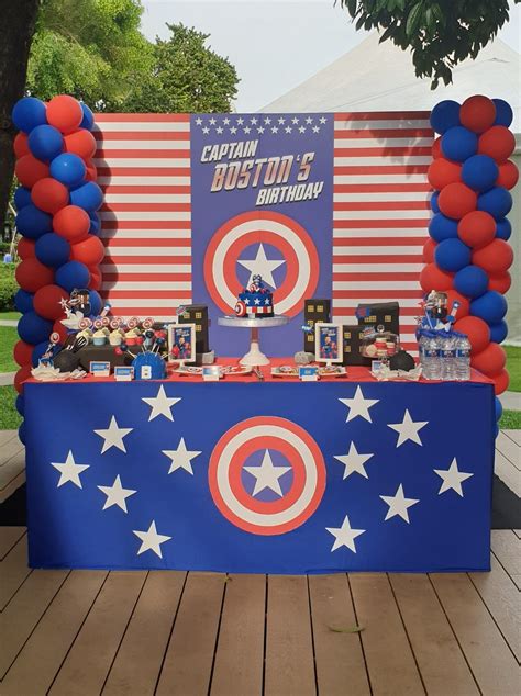 Glitz Party Bkk Gallery Party Ideas Captain America Birthday Party