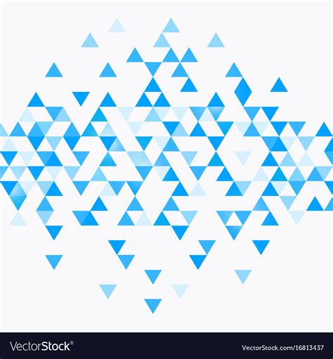 Abstract Triangle Blue Background Royalty Free Vector Image