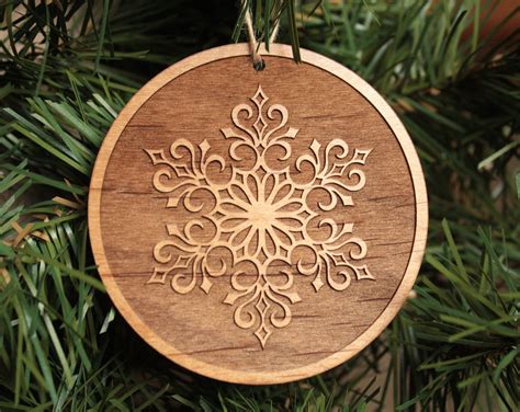 Wooden Snowflake Ornaments Christmas Decorations Unique Christmas