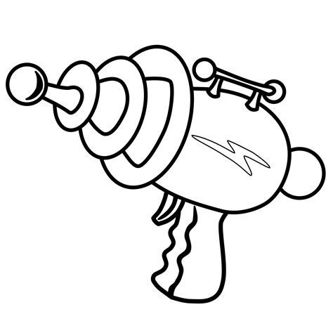 Ray Gun Coloring Pages Clip Art Library