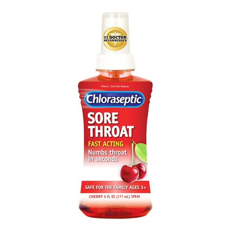 Sore Throat Relief Chloraseptic® 1.4% Strength Oral Spray 6 oz