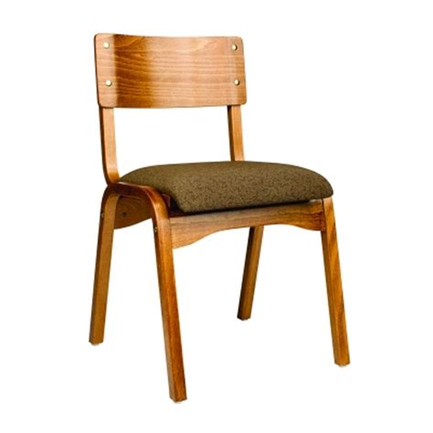 Beetle dining chair, fully upholstered, stackable base, chrome. Holsag Upholstered Carlo Stacking Chairs | Carr McLean
