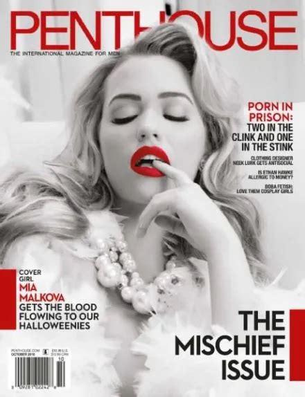 Penthouse October 2016 Covergirl Centerfold Mia Malkova Phot