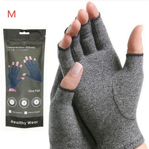 1 Pair Anti Arthritis Gloves Fingerless Providing Warmth And