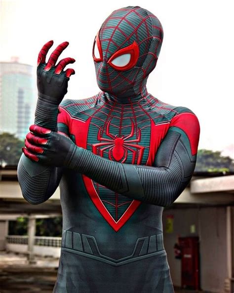 Iron Spider Amazing Spider Man Miles Halloween Costume V 52080 Hot