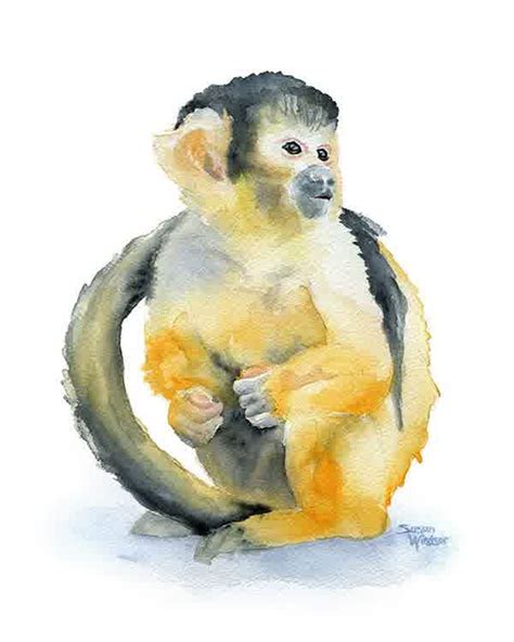 As a beginner, you can try to paint cute and easy animals using watercolors. animal watercolour paintings ~ easy arts and crafts ideas
