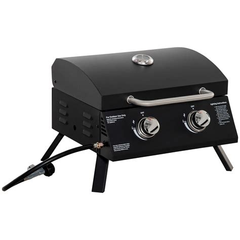 Outsunny Rotisserie Grill Roaster Portable Charcoal BBQ 15W Automatic
