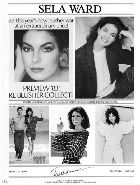 The Model Archives Of Marlowe Press Wilhelmina New York 1983 Model