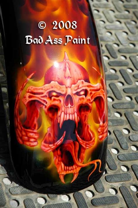 Custom Airbrush Paint Reaper Designs On Motorcycles Grim Reaper Paint Jobs