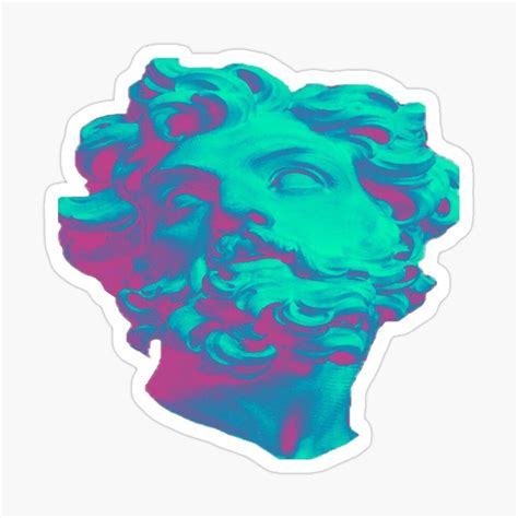Sticker 'Buste esthétique vaporwave' par Omeris | Vaporwave, Buste ...