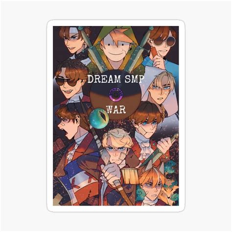 Dream Smp Sticker For Sale By Stitch10 Redbubble Dream Smp Random