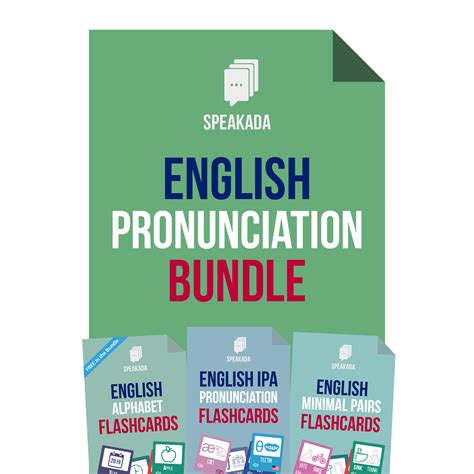 Anki English Pronunciation Flashcards Bundle Speakada