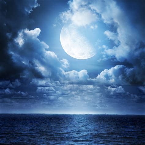 Moon Over Ocean Wallpaper Wallpapersafari