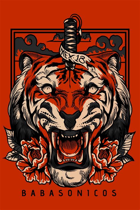 Commissionandpersonalwork On Behance Tiger Illustration Tiger Art
