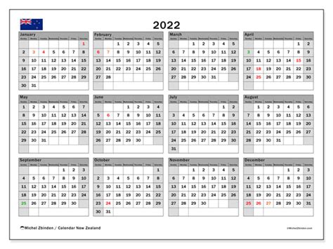 Nz Holiday Calendar 2022
