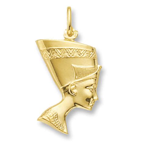 9ct Gold Nefertiti Pendant Castle Jewellers