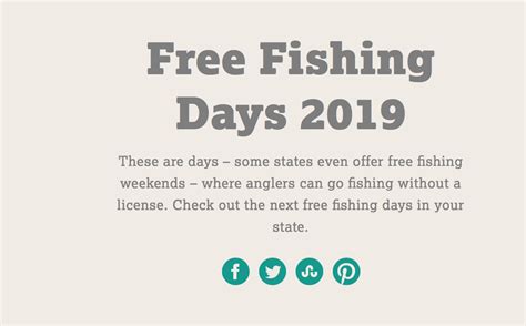 Free Fishing Days 2019 Points Miles And Martinis
