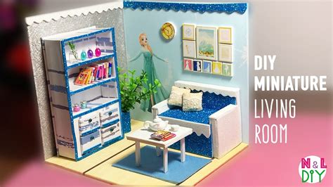 Diy Dollhouse Miniature Living Room Diy Furniture Set Tutorial Full