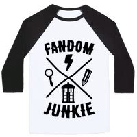 Fandom Junkie Baseball | Fandom shirts, Fandoms, Pop ...
