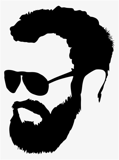Png File Size Beard Silhouette Png Transparent Png 761x1024 Free
