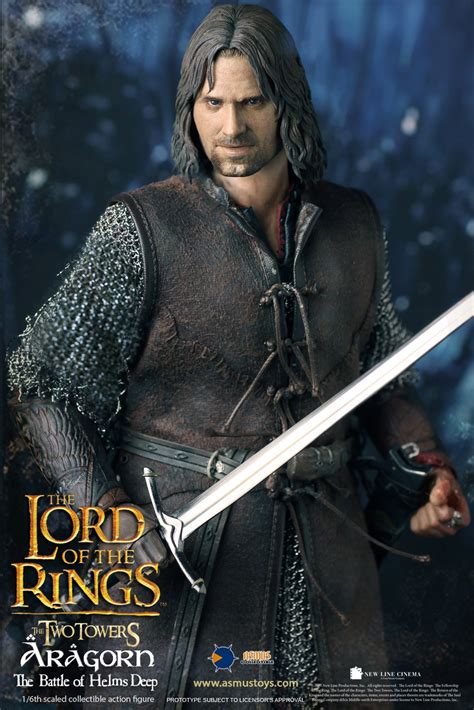 Lord Of The Rings Aragorn Helms Deep Figure By Asmus Toys The