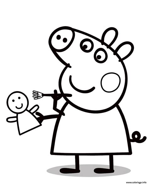 Dessin De Peppa Pig Facile Repeatfa