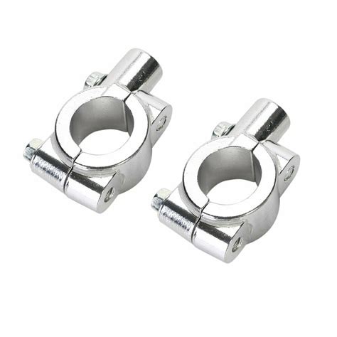 7 8 Motorcycle Handlebar Mirror Adaptor Clamp On Mount Brackets 10mm