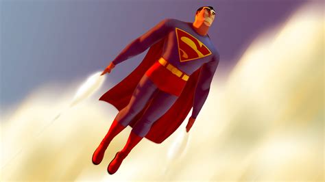 Classic Superman In Flight