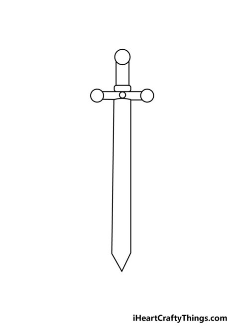 Sword Drawing How To Draw A Sword Step By Step