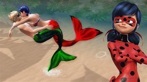 Miraculous Ladybug And Cat Noir Mermaid Story 🐞marinette Rescues Adrien
