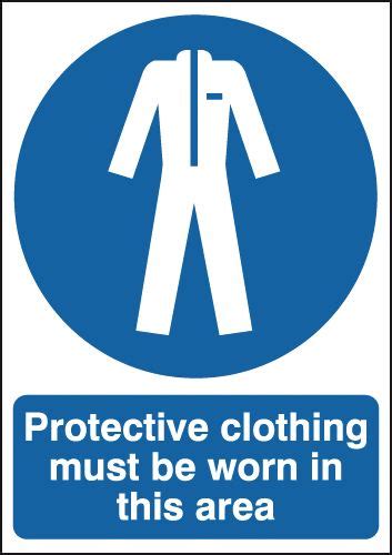 Protective Clothing Must Be Worn Ppe Workplace Safety Signs Safetyshop