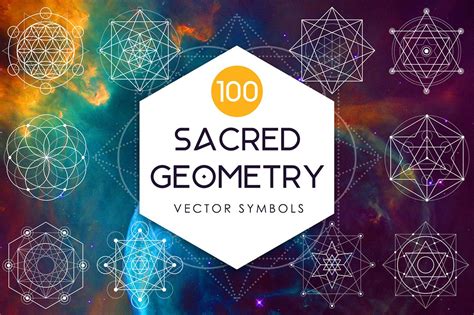 Sacred Geometry 100 Vector Symbols Design Cuts
