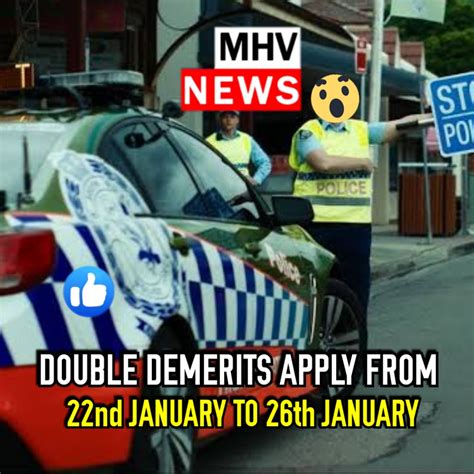 Double Demerits Start Midnight Tonight Mhv News