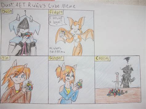 Dust An Elysian Tail Rubiks Cube Meme By Sweetkittyartist1234 On