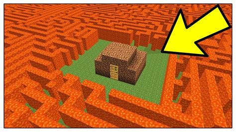 Casa Noob Contro Labirinto Di Lava Minecraft Ita Youtube