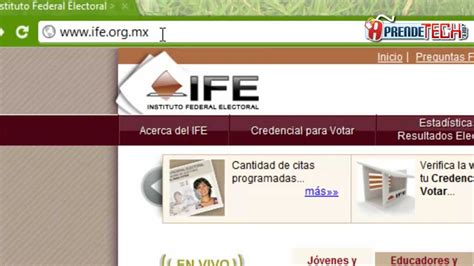What does ife stand for? Consulta tu credencial del IFE - YouTube