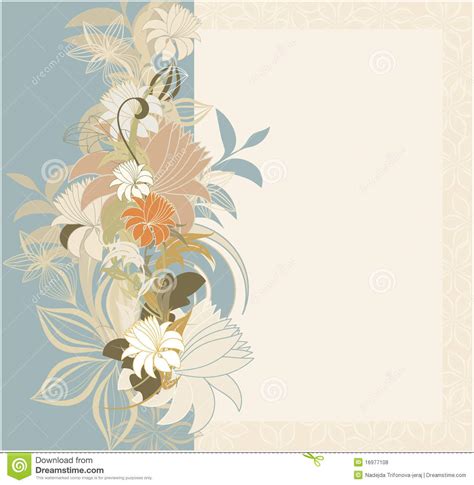 floral card stock vector illustration  branch cute