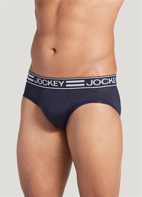 Jockey Sport Cooling Mesh Performance Brief In Navy Size Xl Mens