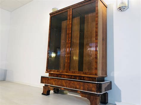 Maybe you would like to learn more about one of these? 1930s Art Deco Walnut Vitrine Cabinet - Original Antique ...